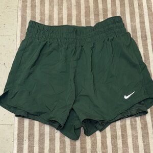 Nike Women's Dark Green Athletic Shorts